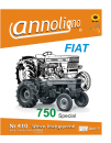 FIAT Schlepper/Traktor Zugmaschine Typ 750/Special Bild- Ersatzteilliste & Explosionszeichnungen - annoligno 410